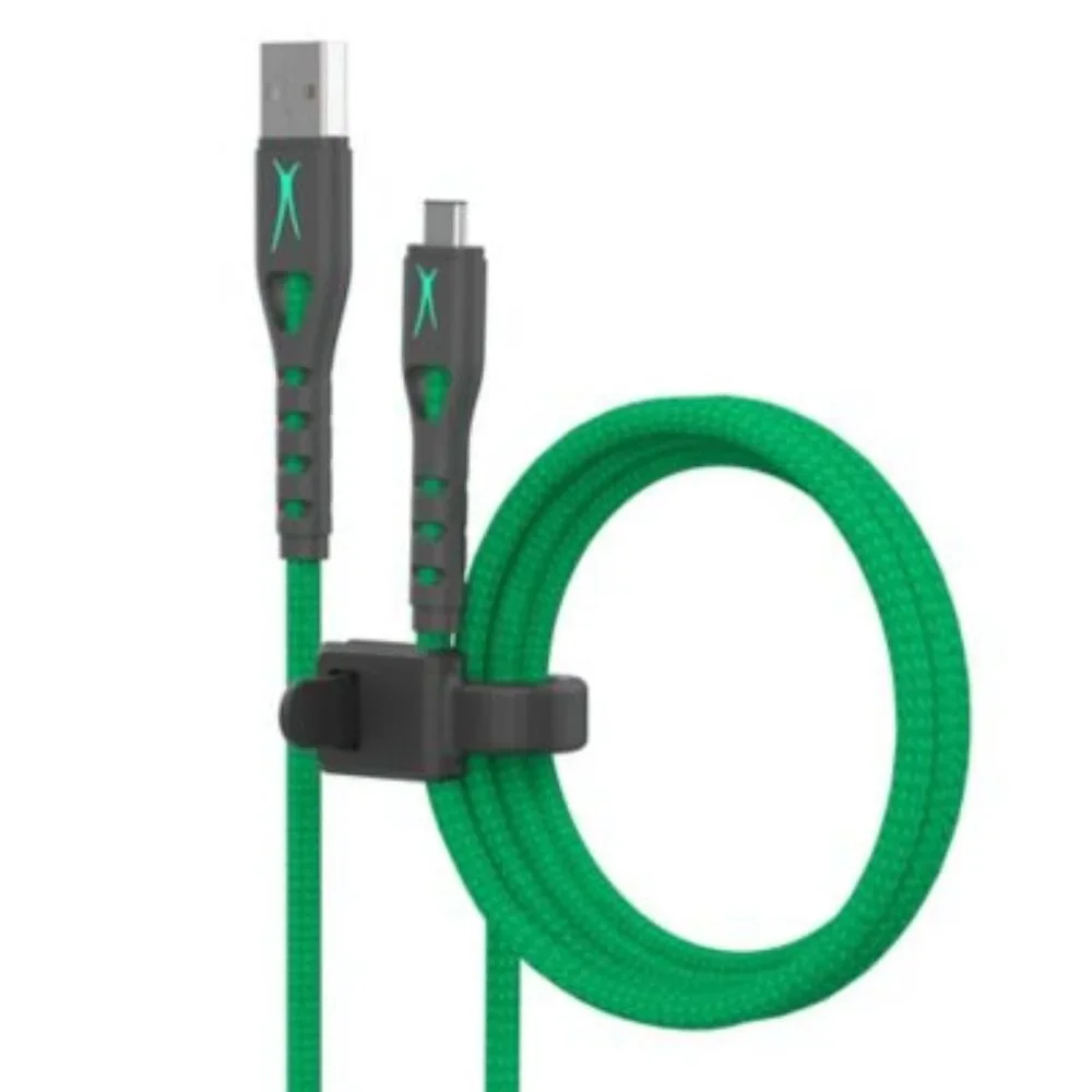 Altec Lansing ALMC1GR 10ft Xbox Micro Light-up LED Charging Cable